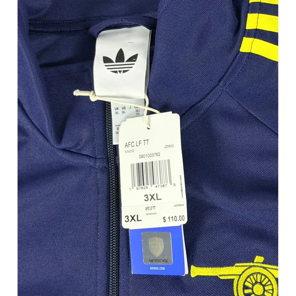 Adidas Arsenal FC LFSTLR Track Jacket Men's 3XL Indigo Blue JZ5802 NWT